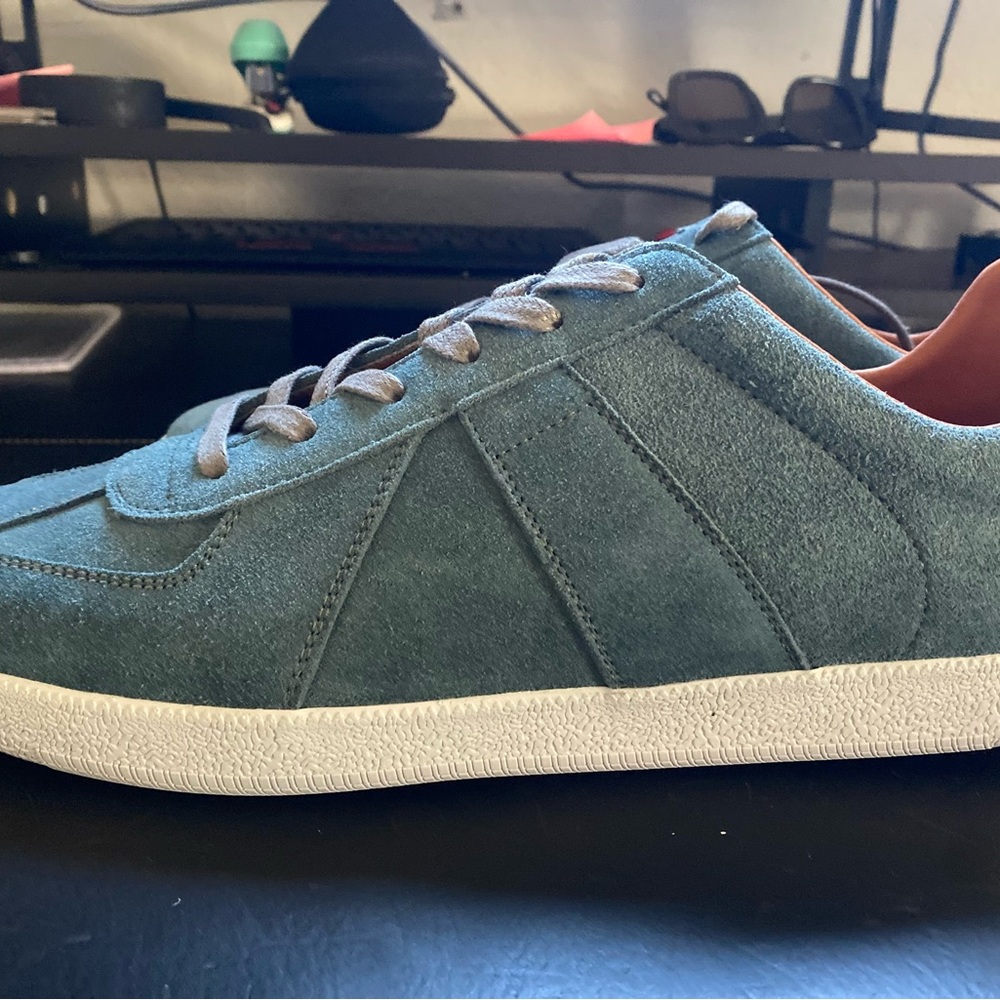 Beckett Simonon Green Suede Sneakers